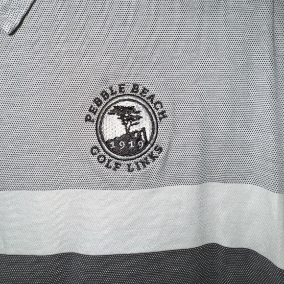 Men's Pebble Beach Golf Shirt: Adi Pure by Adidas Size XL - Picture 2 of 9